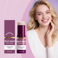 Multi Balm Calcium Volume Firming Skin Hydrating Nourishing Smoothing Collagen Moisturing Stick Suitable for Eyes Neck Face